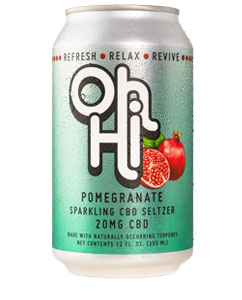 Pomegranate Sparkling CBD Seltzer Can